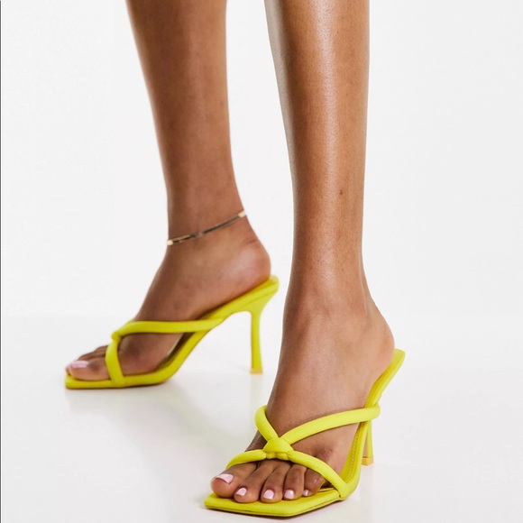 ASOS Shoes - ASOS Yellow Knotted Sandals
